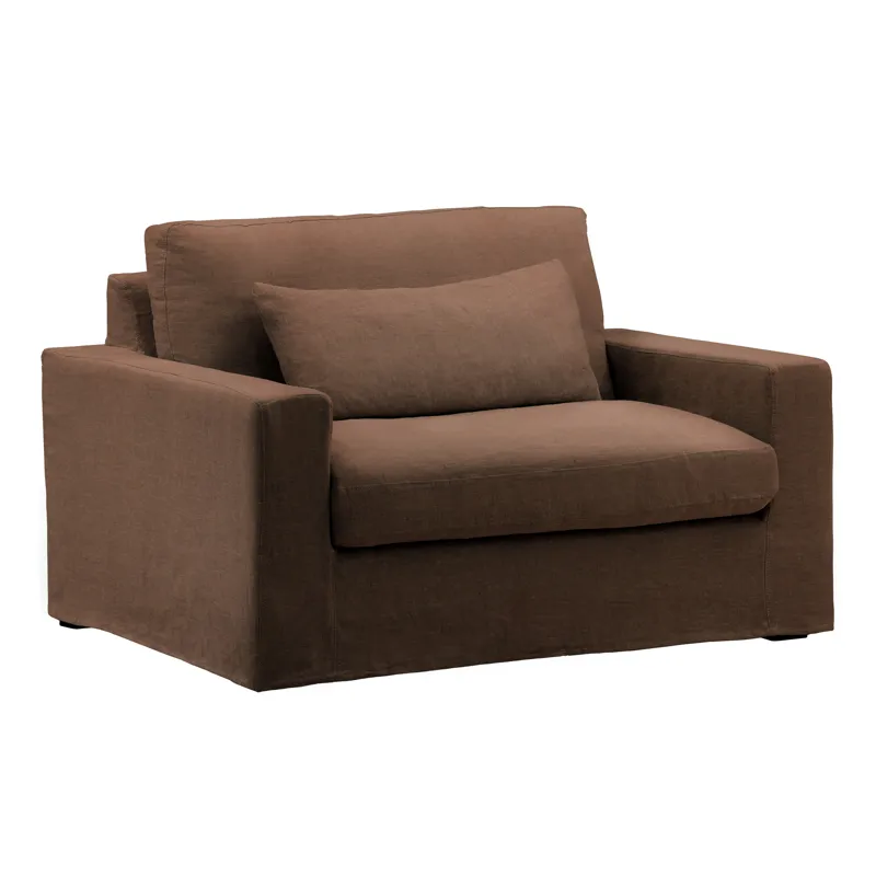 Dixie Chair And A Half Slipcover Brown