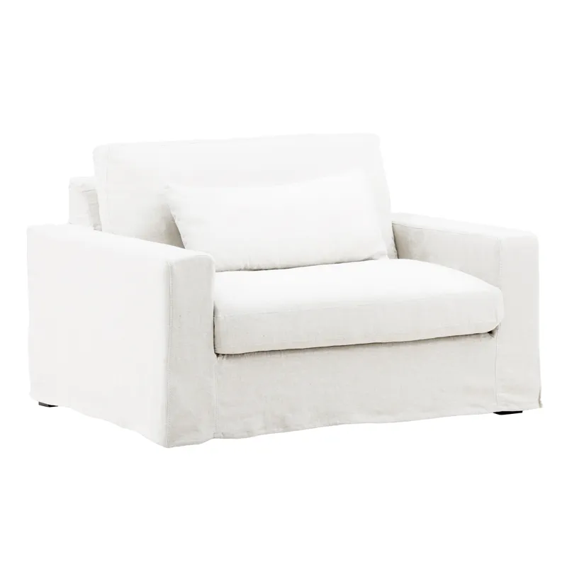 Dixie Chair And A Half Slipcover White