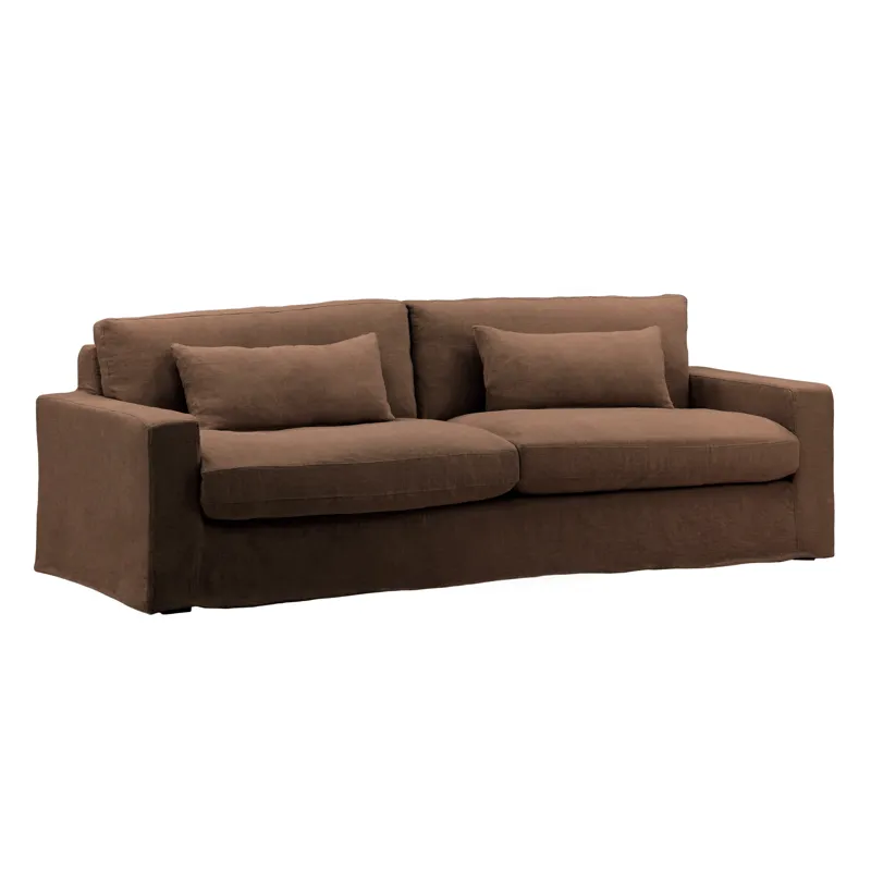 Dixie Sofa Slipcover Brown