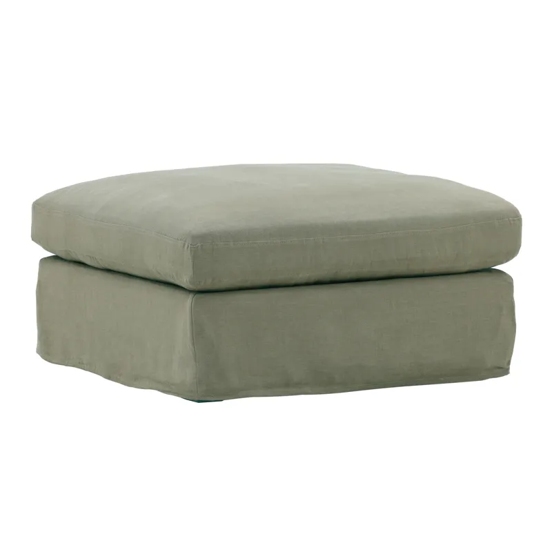 Dixie Ottoman Slipcover Forest