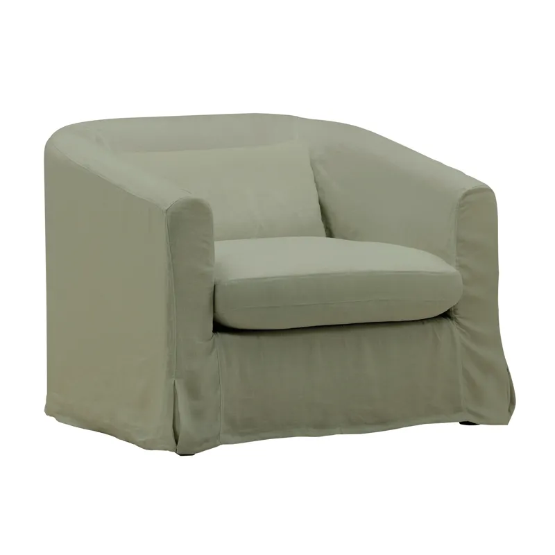 Florence Sofa Chair Slipcover Forest