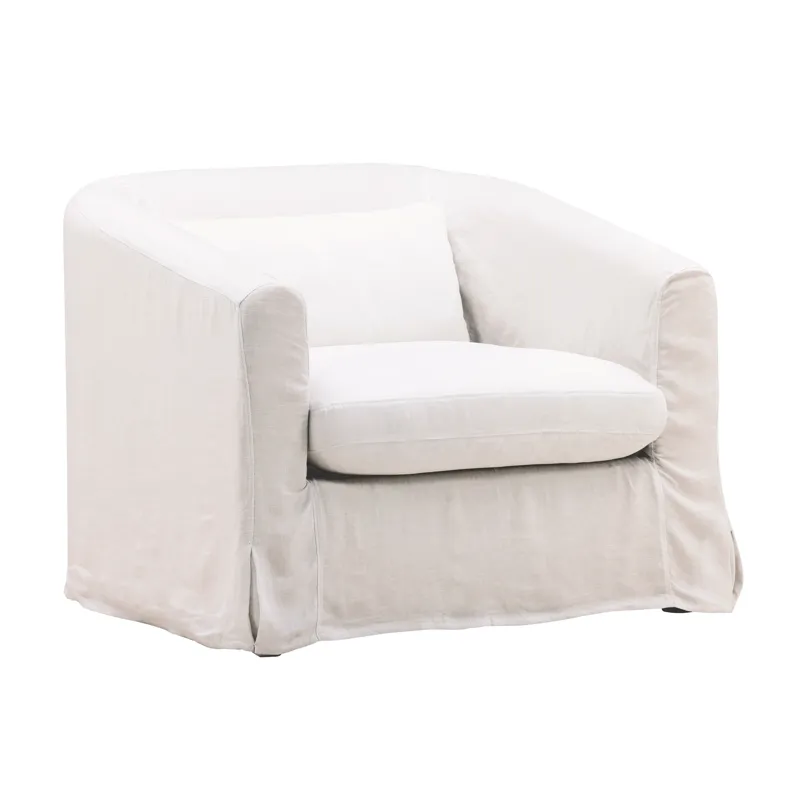 Florence Sofa Chair Slipcover Natural