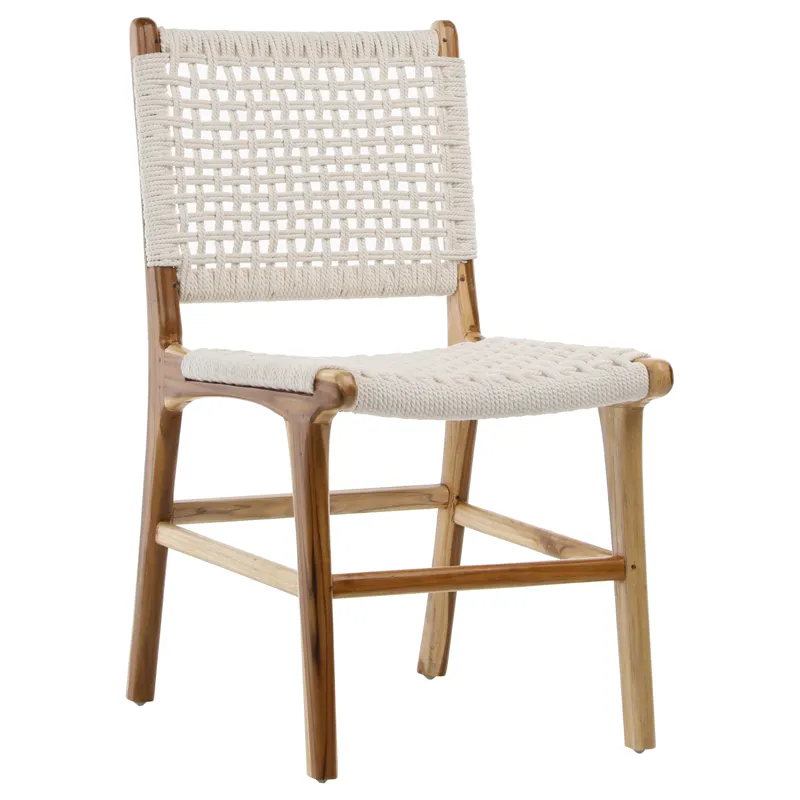 Diaz Dining Chair White Rope