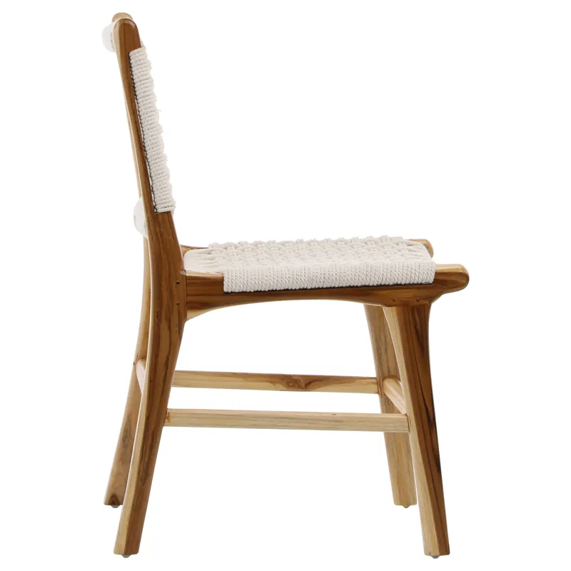 Diaz Dining Chair White Rope