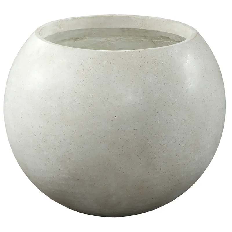 Alan Pot White Terrazzo Outdoor