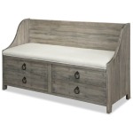 2 Drawer Storage Bench