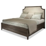 King Scallopped Upholstered Bed