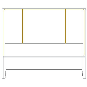 Caledon Qn Low Uphl Panel Bed