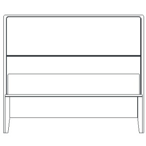 Caledon Queen Low Wood Panel Bed