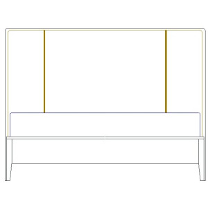 Caledon Queen Uph. Panel Bed