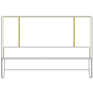 Caledon King Uphl Panel Bed