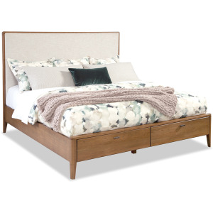 Caledon King Uphl Panel w/Ftbd Storage