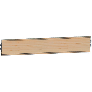 Twin Siderail for Storage Footboard