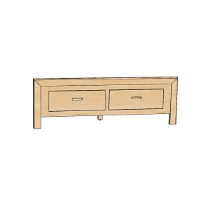 Storage Footboard Double