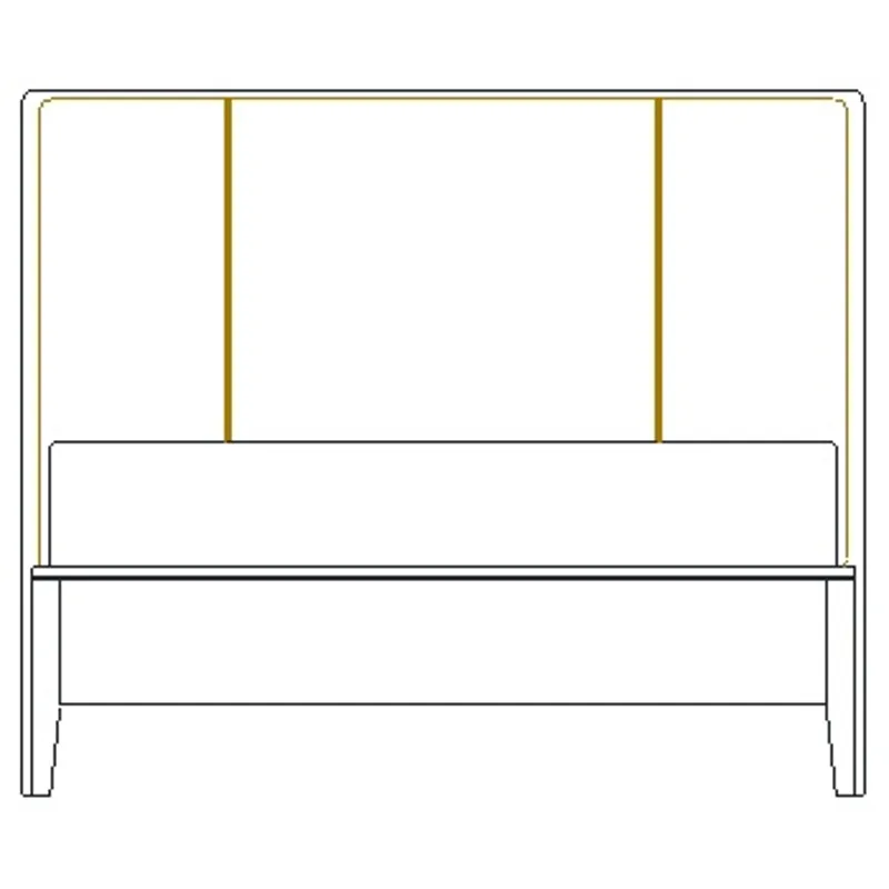 Caledon Qn Low Uphl Panel Bed