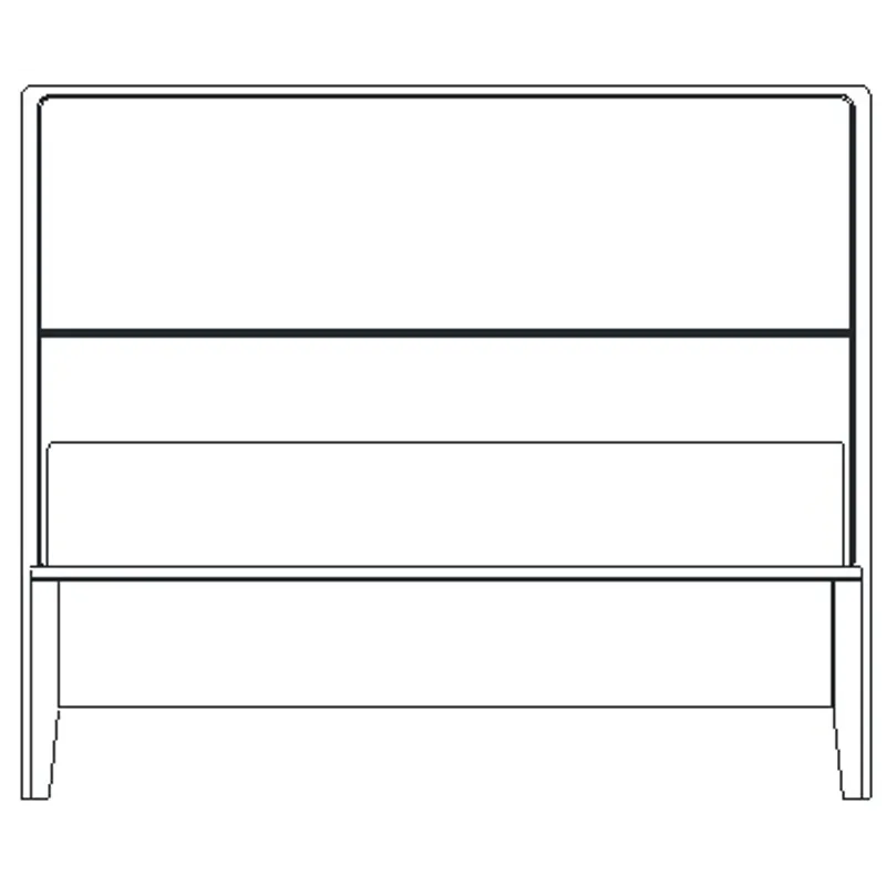 Caledon Queen Low Wood Panel Bed