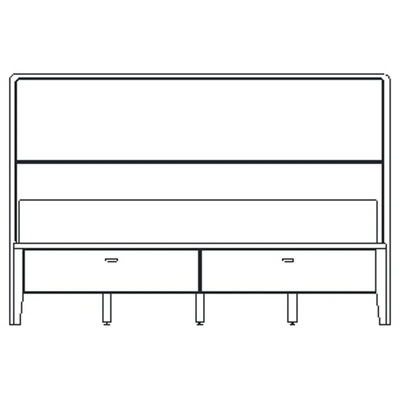 Caledon King Low Panel w/Ftbd Storage