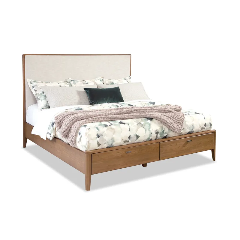 Caledon King Uphl Panel w/Ftbd Storage