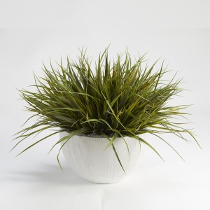 Wild Grass in White Bowl