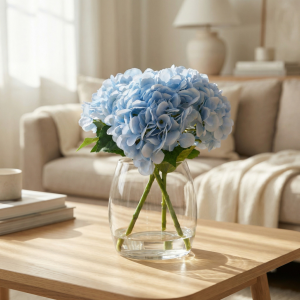 Blue Hyrangeas Tumbler Vase