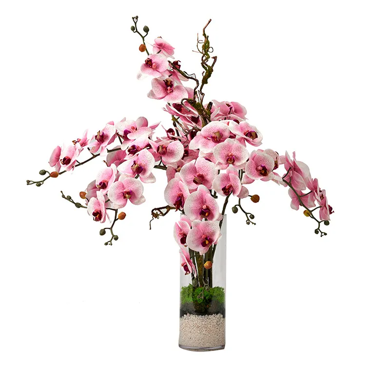 Pink Phal Orchids in Fleur Vase