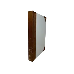 14" Brown Hide with Cream Leather Cover Journal