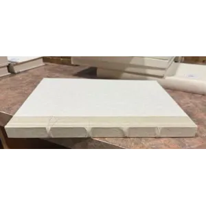 Raised Bands Taupe Parchment / Off-White Cover Book