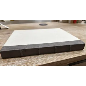 Raised Band Gray Parchment / Off-White Cover Book