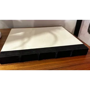 Raised Band Black Parchment / Off-White Cover Book