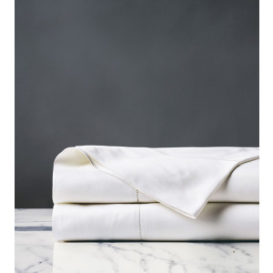 Roma Sateen Flat Sheet in White - King