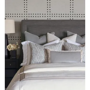 Safford Chevron Border Duvet Cover - Super Queen