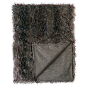 Indochine Faux Fur Throw Blanket