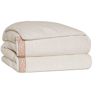 Ledger White Duvet Cover - Super King