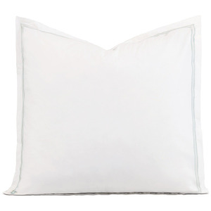 Enzo Satin Stitch Euro Sham in Silver