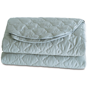 Viola Quilted Coverlet in Sea - Super Queen