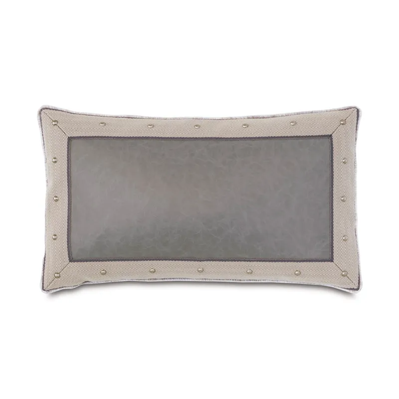 Safford Faux Leather Decorative Pillow
