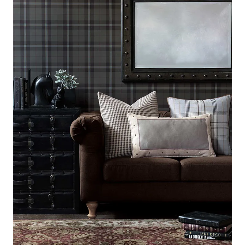 Safford Faux Leather Decorative Pillow