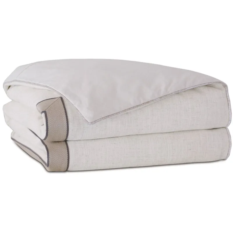 Safford Chevron Border Duvet Cover - Super Queen