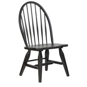 Logan's Edge Bow Back Chair - Dark Finish