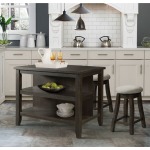 RT Kitchen Island & 2 Stools