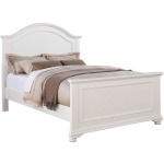 Brook White Queen Panel Bed