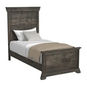 Park Ridge Panel Bed in Charcoal