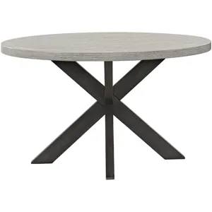 Axel 5 PC Dining Set in Light Grey Top / Espresso