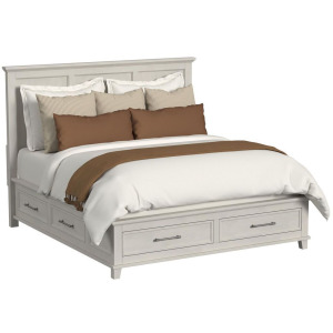Canterbury King Storage Bed in Ivory