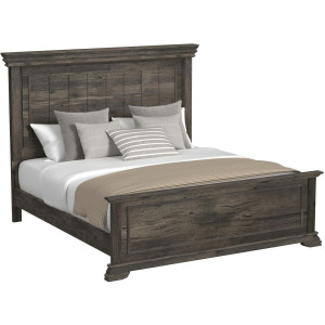 Park Ridge Queen Panel Bed in Charcoal