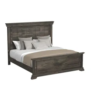 Park Ridge Queen Panel Bed in Charcoal