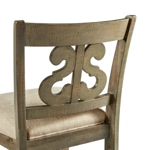 Stone 30\" Bar Scroll Back Stool w/Fabric Seat Grey (2 Per Carton)