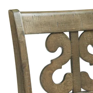 Stone 30\" Bar Scroll Back Stool w/Fabric Seat Grey (2 Per Carton)