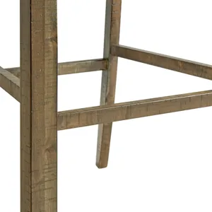 Stone 30\" Bar Scroll Back Stool w/Fabric Seat Grey (2 Per Carton)