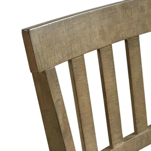 Stone 30\" Bar Slat Back Stool w/Fabric Seat Grey (2 Per Carton)